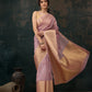 Pink Kota Doria Embroidered Floral Saree with Unstitched Blouse - Hiral Fashion | Swadesiicart
