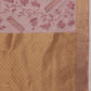 Pink Kota Doria Embroidered Floral Saree with Unstitched Blouse - Hiral Fashion | Swadesiicart