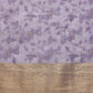Lavender Kota Doria Embroidered Floral Saree with Unstitched Blouse - Hiral Fashion | Swadesiicart
