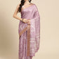 Purple Silk Blend Digital Print Floral Saree with Unstitched Blouse - Hiral Fashion | Swadesiicart