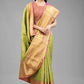 Hiral Fashion Green Banarasi Art Silk Floral Woven Design Saree | Swadesiicart