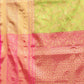 Hiral Fashion Green Banarasi Art Silk Floral Woven Design Saree | Swadesiicart