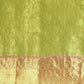 Green Pure Silk Woven Zari Design Polka Dots Saree with Unstitched Blouse - Hiral Fashion | Swadesiicart