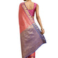 Pink Pure Silk Woven Zari Design Polka Dots Saree with Unstitched Blouse - Hiral Fashion | Swadesiicart