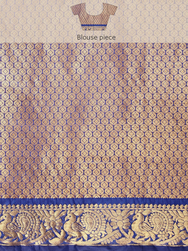 Pink Pure Silk Woven Zari Design Polka Dots Saree with Unstitched Blouse - Hiral Fashion | Swadesiicart