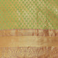 Green Brocade Woven Zari Design Paisely Saree with Unstitched Blouse - Hiral Fashion | Swadesiicart