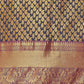 Navy Blue Brocade Woven Zari Design Paisely Saree with Unstitched Blouse - Hiral Fashion | Swadesiicart