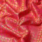 Pink Brocade Woven Zari Design Paisely Saree with Unstitched Blouse - Hiral Fashion | Swadesiicart