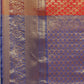 Red Brocade Woven Zari Design Paisely Saree with Unstitched Blouse - Hiral Fashion | Swadesiicart