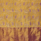 Mustard Pure Silk Woven Zari Design Floral Saree with Unstitched Blouse - Hiral Fashion | Swadesiicart