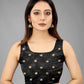 Black Pure Silk Zari Woven Polka Dots Saree with Unstitched Blouse - Hiral Fashion | Swadesiicart