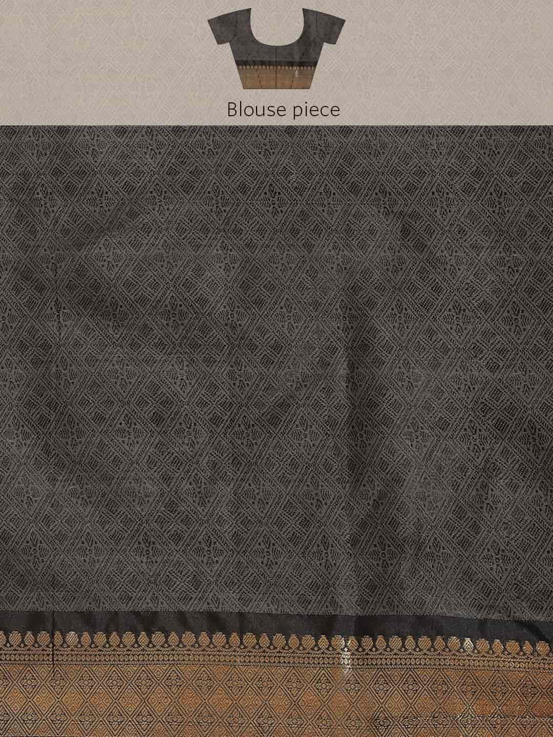 Hiral Fashion Beige Ikat Art Silk Geomatric Woven Design Saree | Swadesiicart