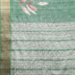 Green Silk Blend Digital Print Floral Saree with Unstitched Blouse - Hiral Fashion | Swadesiicart