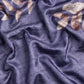 Royal Blue Silk Blend Digital Print Floral Saree with Unstitched Blouse - Hiral Fashion | Swadesiicart