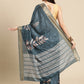 Turquoise Silk Blend Digital Print Floral Saree with Unstitched Blouse - Hiral Fashion | Swadesiicart