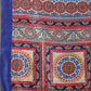 Blue Cotton Blend Printed Geomatric Saree with Unstitched Blouse - Hiral Fashion | Swadesiicart