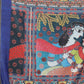 Blue Cotton Blend Printed Geomatric Saree with Unstitched Blouse - Hiral Fashion | Swadesiicart