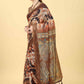 Blue Cotton Blend Printed Kalamkari Saree with Unstitched Blouse - Hiral Fashion | Swadesiicart