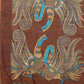Blue Cotton Blend Printed Kalamkari Saree with Unstitched Blouse - Hiral Fashion | Swadesiicart