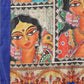 Blue Cotton Blend Printed Kalamkari Saree with Unstitched Blouse - Hiral Fashion | Swadesiicart