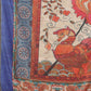 Blue Cotton Blend Printed Kalamkari Saree with Unstitched Blouse - Hiral Fashion | Swadesiicart