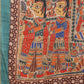 Blue Cotton Blend Printed Kalamkari Saree with Unstitched Blouse - Hiral Fashion | Swadesiicart