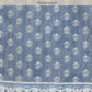 Blue Cotton Blend Printed Dabu Saree with Unstitched Blouse - Hiral Fashion | Swadesiicart