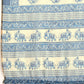 Blue Cotton Blend Printed Dabu Saree with Unstitched Blouse - Hiral Fashion | Swadesiicart