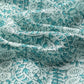 Turquoise Cotton Blend Printed Dabu Saree with Unstitched Blouse - Hiral Fashion | Swadesiicart