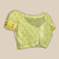 Green Silk Blend Woven Zari Design Striped Saree with Unstitched Blouse - Hiral Fashion | Swadesiicart