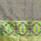 Gray Silk Blend Woven Zari Design Geomatric Saree with Unstitched Blouse - Hiral Fashion | Swadesiicart