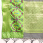 Gray Silk Blend Woven Zari Design Geomatric Saree with Unstitched Blouse - Hiral Fashion | Swadesiicart