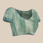 Green Silk Blend Woven Zari Design Geomatric Saree with Unstitched Blouse - Hiral Fashion | Swadesiicart