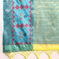 Yellow Silk Blend Woven Zari Design Geomatric Saree with Unstitched Blouse - Hiral Fashion | Swadesiicart