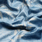 Blue Silk Blend Digital Print Floral Saree with Unstitched Blouse - Hiral Fashion | Swadesiicart