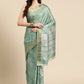Green Silk Blend Digital Print Floral Saree with Unstitched Blouse - Hiral Fashion | Swadesiicart