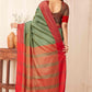 Hiral Fashion Green Banarasi Soft Silk Solid Saree | Swadesiicart