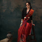 Brown Polyester Digital Print Abstract Saree with Unstitched Blouse - Hiral Fashion | Swadesiicart