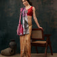 Yellow Polyester Digital Print Abstract Saree with Unstitched Blouse - Hiral Fashion | Swadesiicart