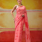 Hiral Fashion Pink Bollywood Mul Cotton Abstract Digital Printed Saree | Swadesiicart