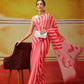Hiral Fashion Pink Bollywood Mul Cotton Stripes Digital Printed Saree | Swadesiicart