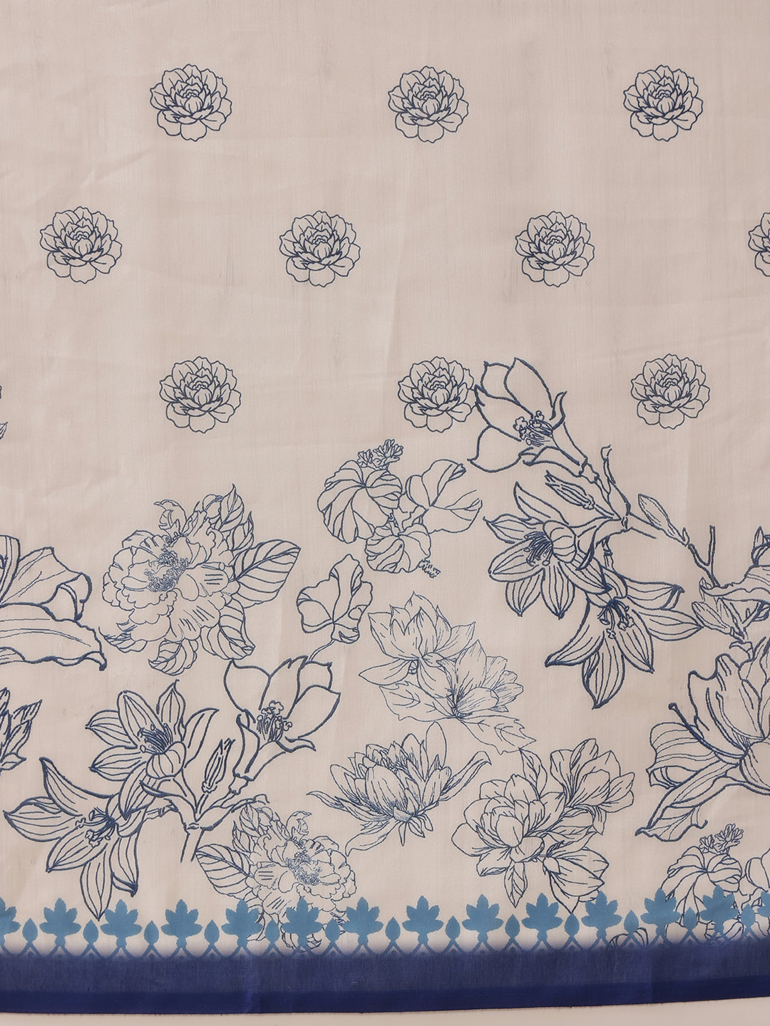 Hiral Fashion White Bollywood Mul Cotton Kalamkari Digital Printed Saree | Swadesiicart