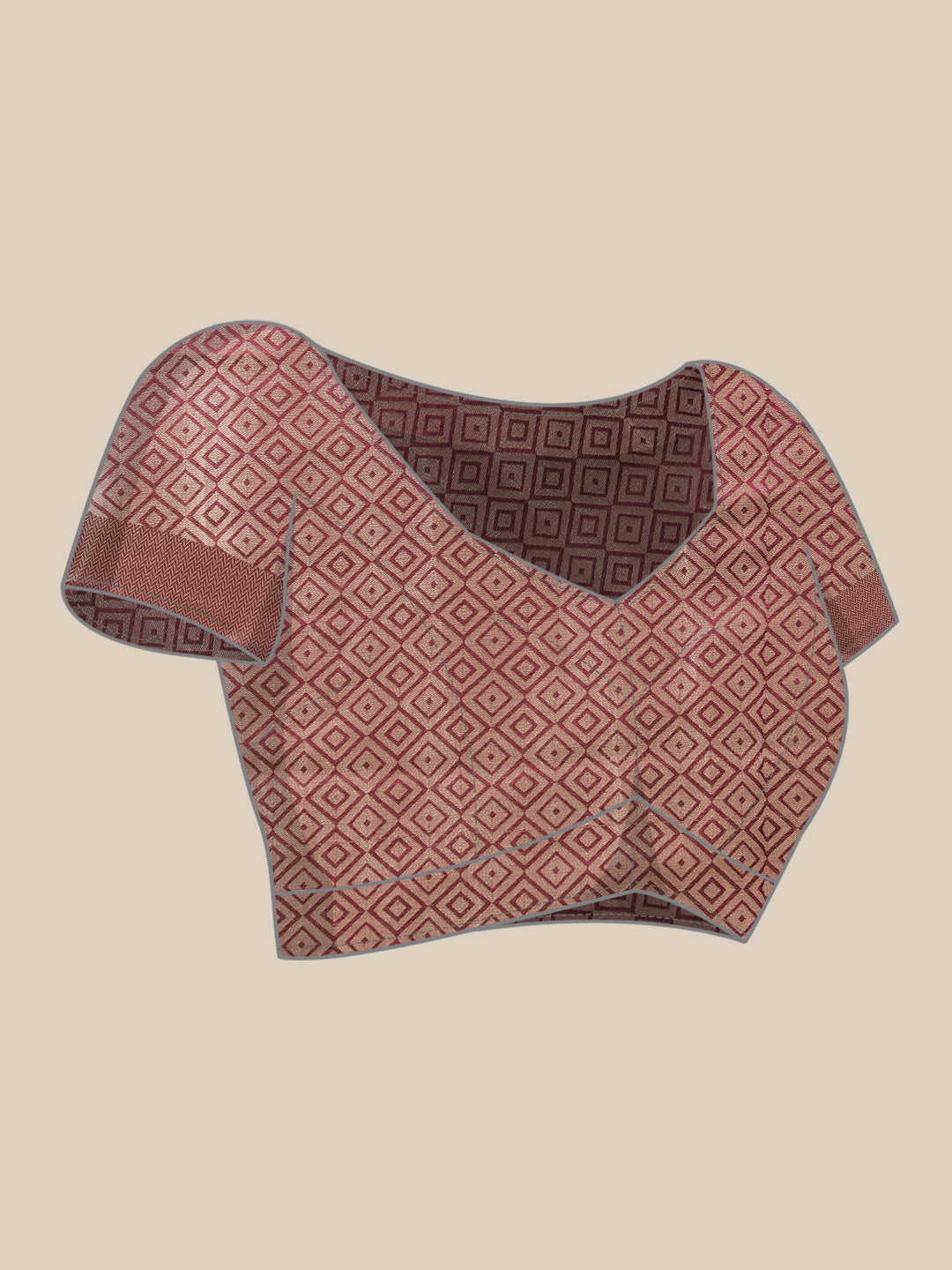 Hiral Fashion Purple Banarasi Organza Silk Floral Woven Design Saree | Swadesiicart