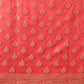 Hiral Fashion Red Banarasi Organza Silk Floral Woven Design Saree | Swadesiicart