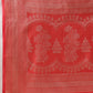 Hiral Fashion Red Banarasi Organza Silk Floral Woven Design Saree | Swadesiicart