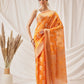 Hiral Fashion Yellow Banarasi Organza Silk Floral Woven Design Saree | Swadesiicart