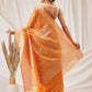 Hiral Fashion Yellow Banarasi Organza Silk Floral Woven Design Saree | Swadesiicart