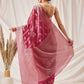 Hiral Fashion Pink Banarasi Organza Silk Lahariya Woven Design Saree | Swadesiicart