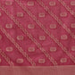 Hiral Fashion Pink Banarasi Organza Silk Lahariya Woven Design Saree | Swadesiicart