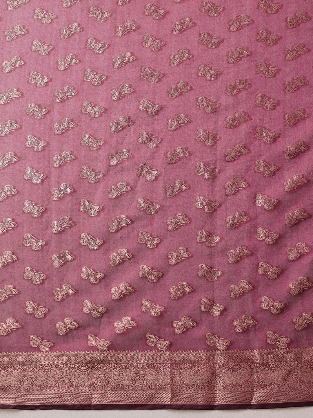Hiral Fashion Purple Banarasi Organza Silk Abstract Woven Design Saree | Swadesiicart
